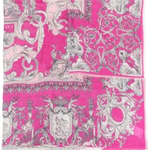 Versace  logo wool-silk scarf