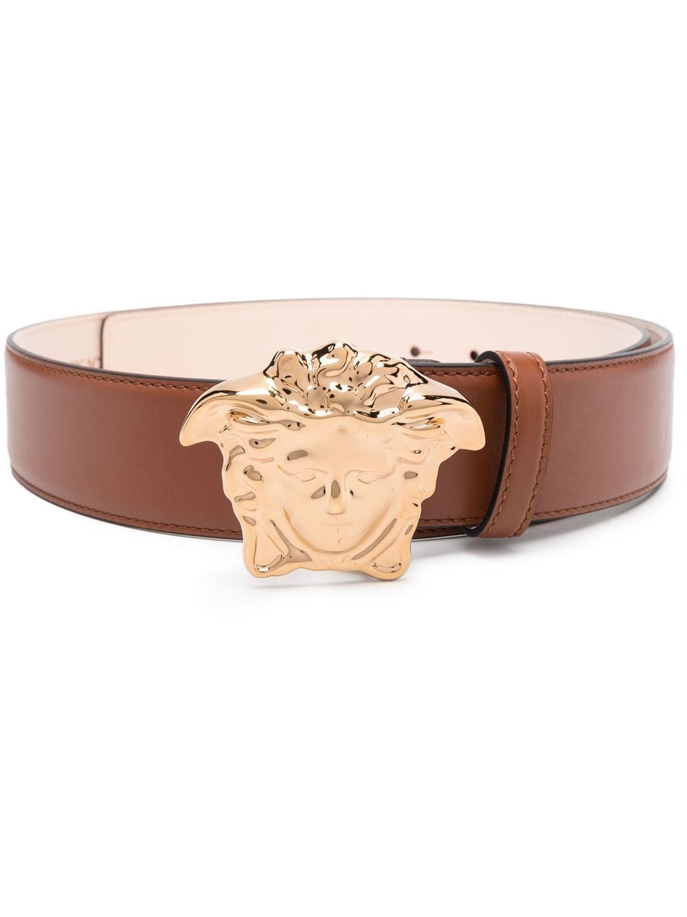 Versace Medusa-buckle leather belt