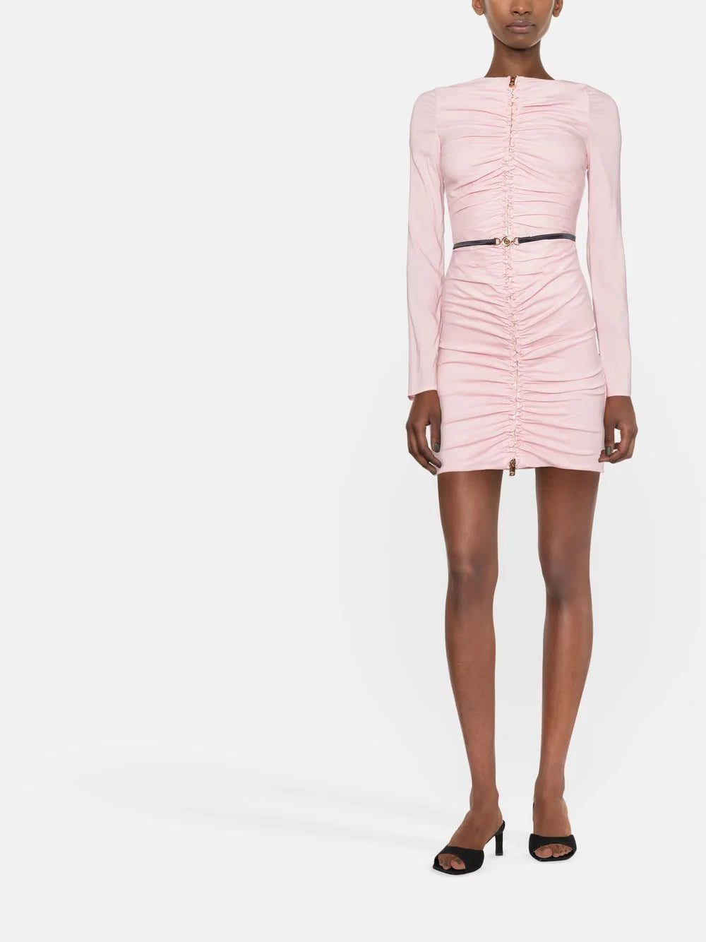 Versace ruched-detail V-back dress - Image 2