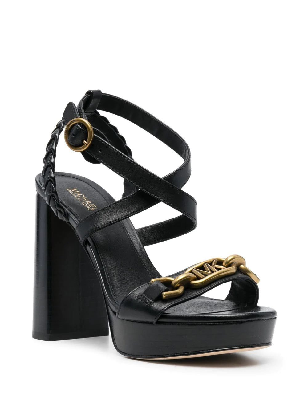 Michael Michael Kors logo-plaque leather sandals - Image 2