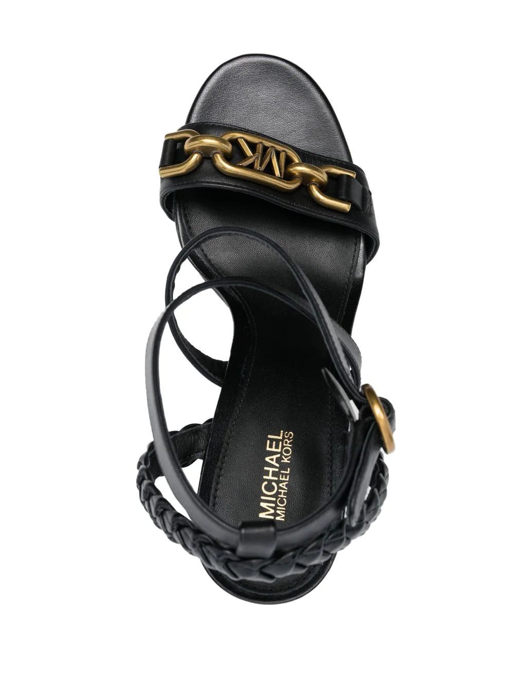 Michael Michael Kors logo-plaque leather sandals - Image 4