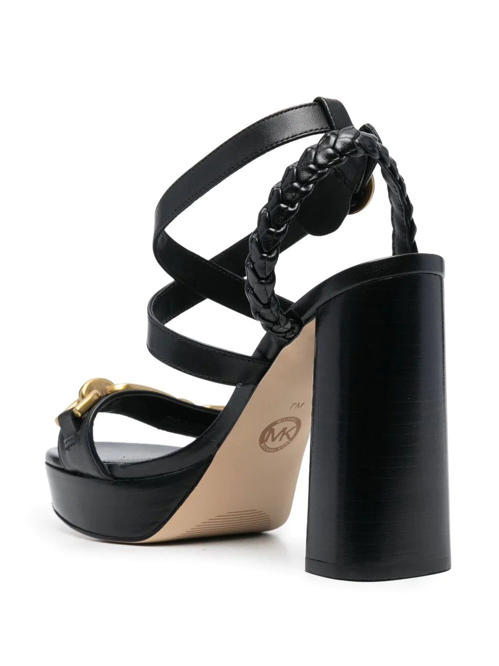 Michael Michael Kors logo-plaque leather sandals - Image 3