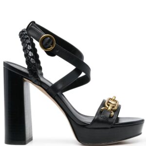 Michael Michael Kors  logo-plaque leather sandals