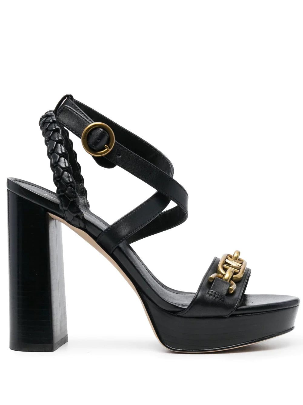 Michael Michael Kors logo-plaque leather sandals