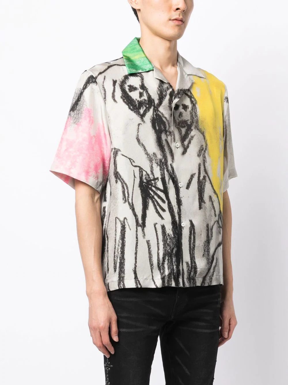 AMIRI sketch-print silk shirt - Image 2