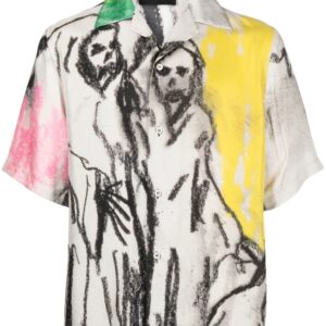 AMIRI  sketch-print silk shirt