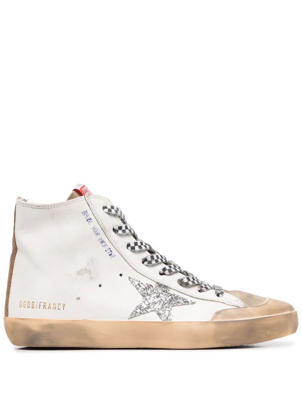 Golden Goose high-top leather sneakers