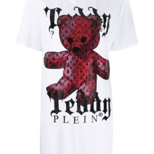 Philipp Plein Teddy Plein crystal-embellished T-shirt dress