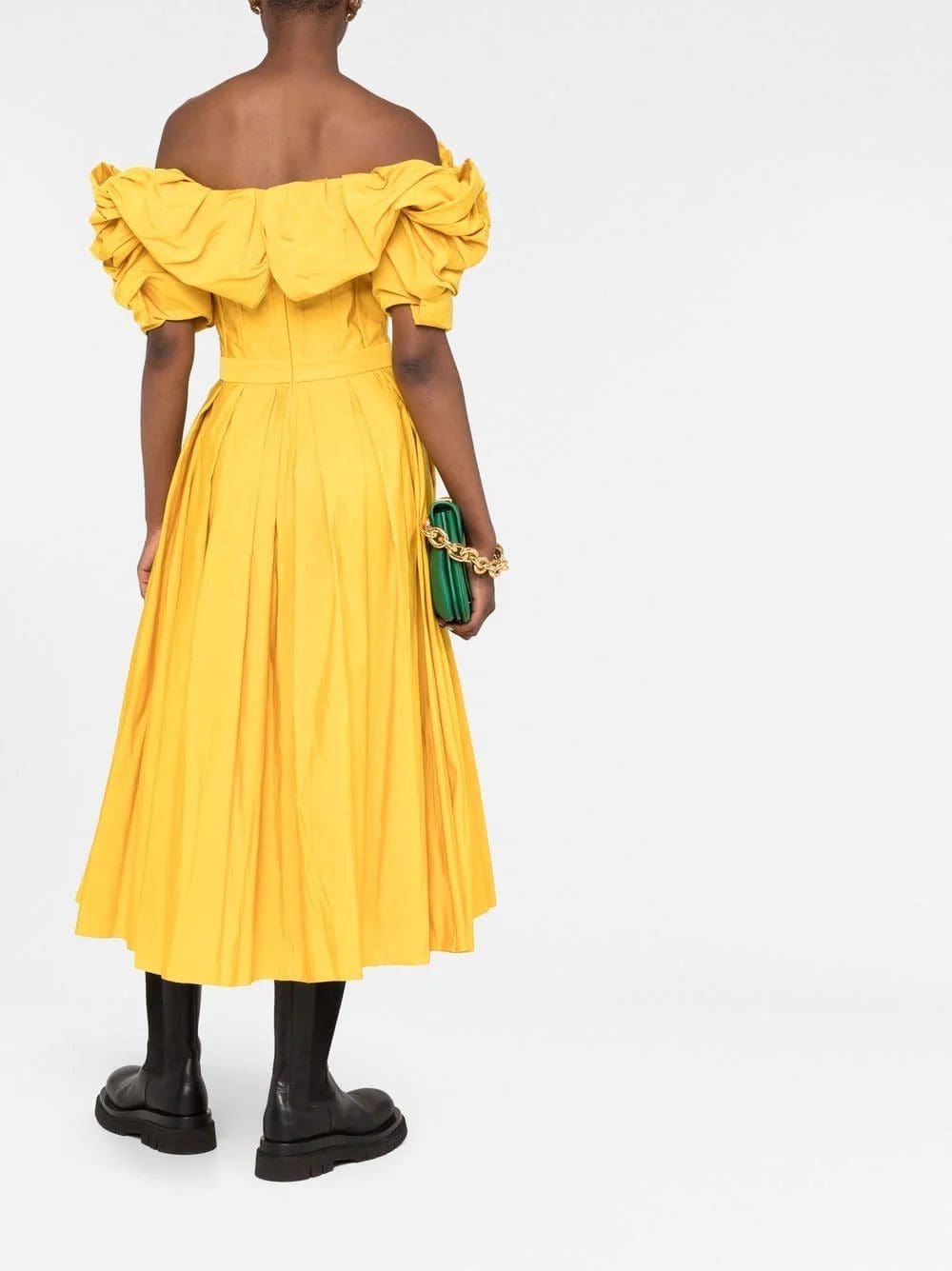 Alexander McQueen ruffle-trim detail neckline dress - Image 4