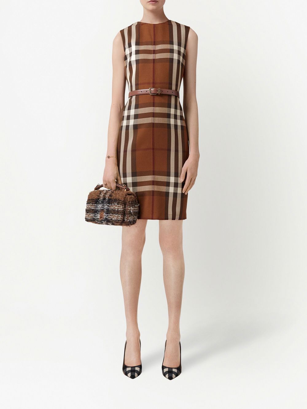Burberry check-pattern sleeveless dress - Image 2