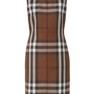 Burberry  check-pattern sleeveless dress