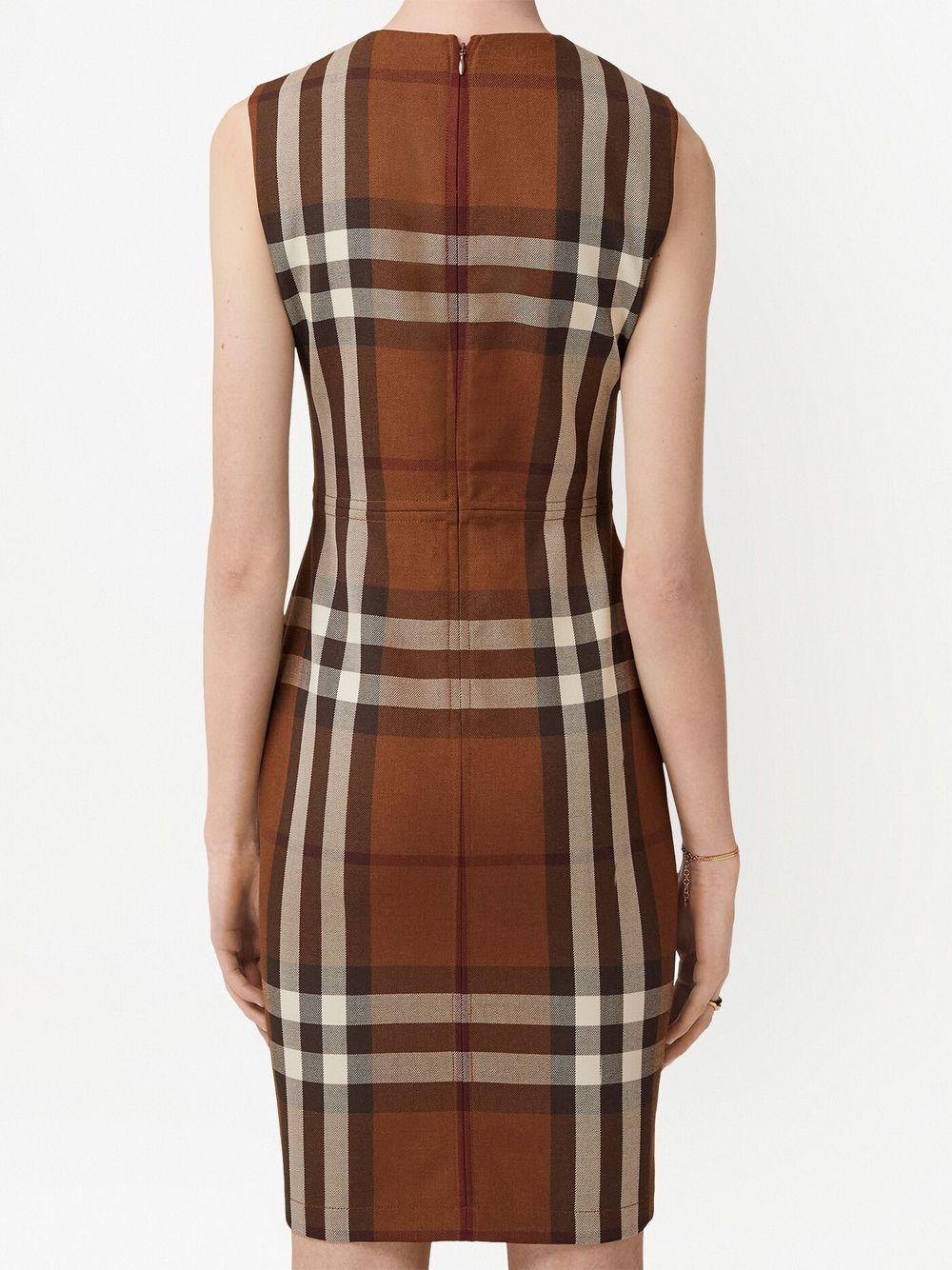 Burberry check-pattern sleeveless dress - Image 4