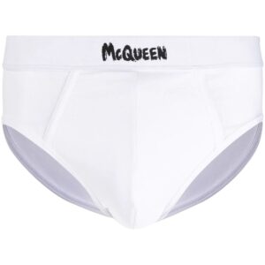 Alexander McQueen logo-print waistband briefs
