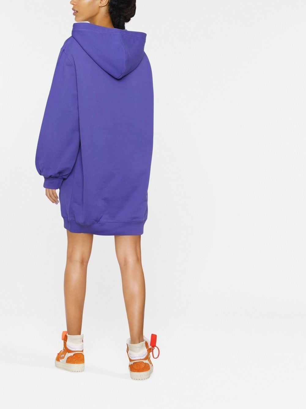 Moschino smiley-face logo-print hooded dress - Image 2