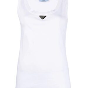 Prada  ribbed-knit jersey tank top