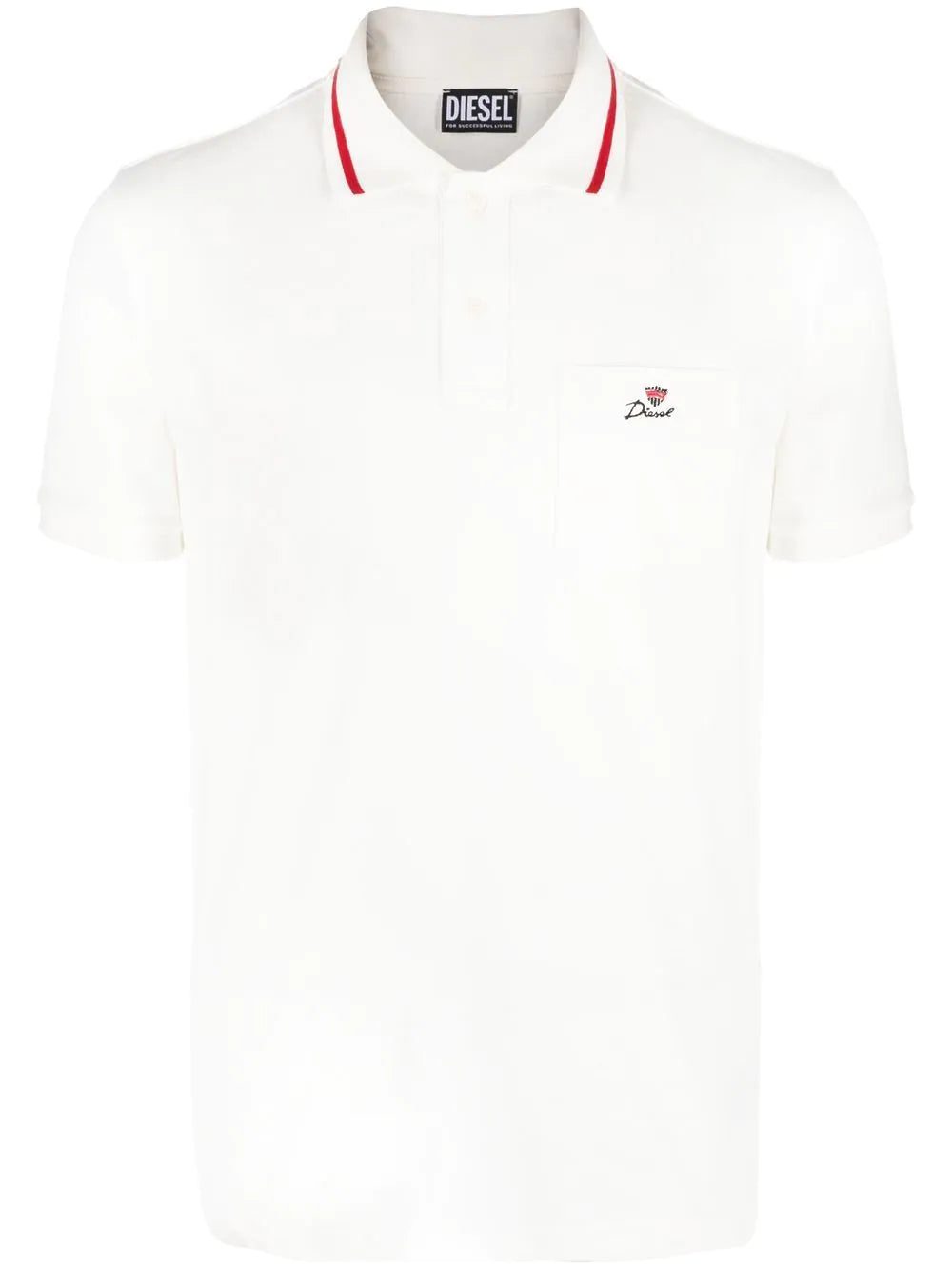 Diesel embroidered-logo polo shirt