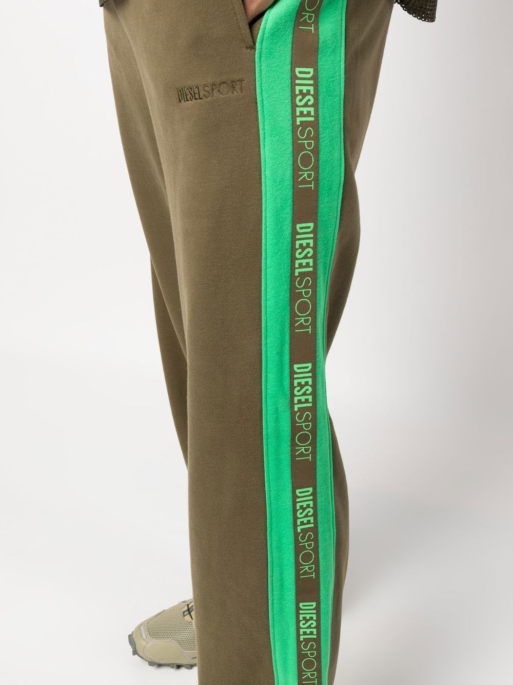 Diesel stripe-detail track pants - Image 4