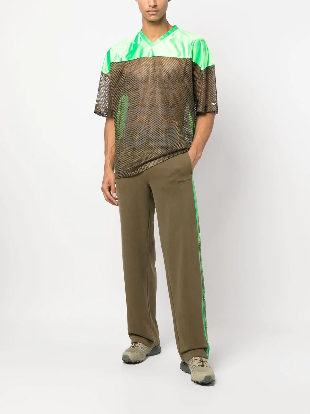 Diesel stripe-detail track pants - Image 2