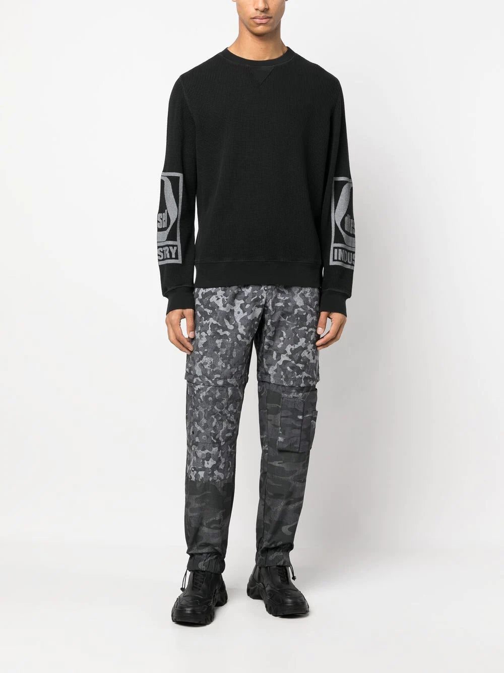 Diesel camouflage-print performance trousers - Image 2