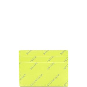 Balenciaga  logo-print leather card holder