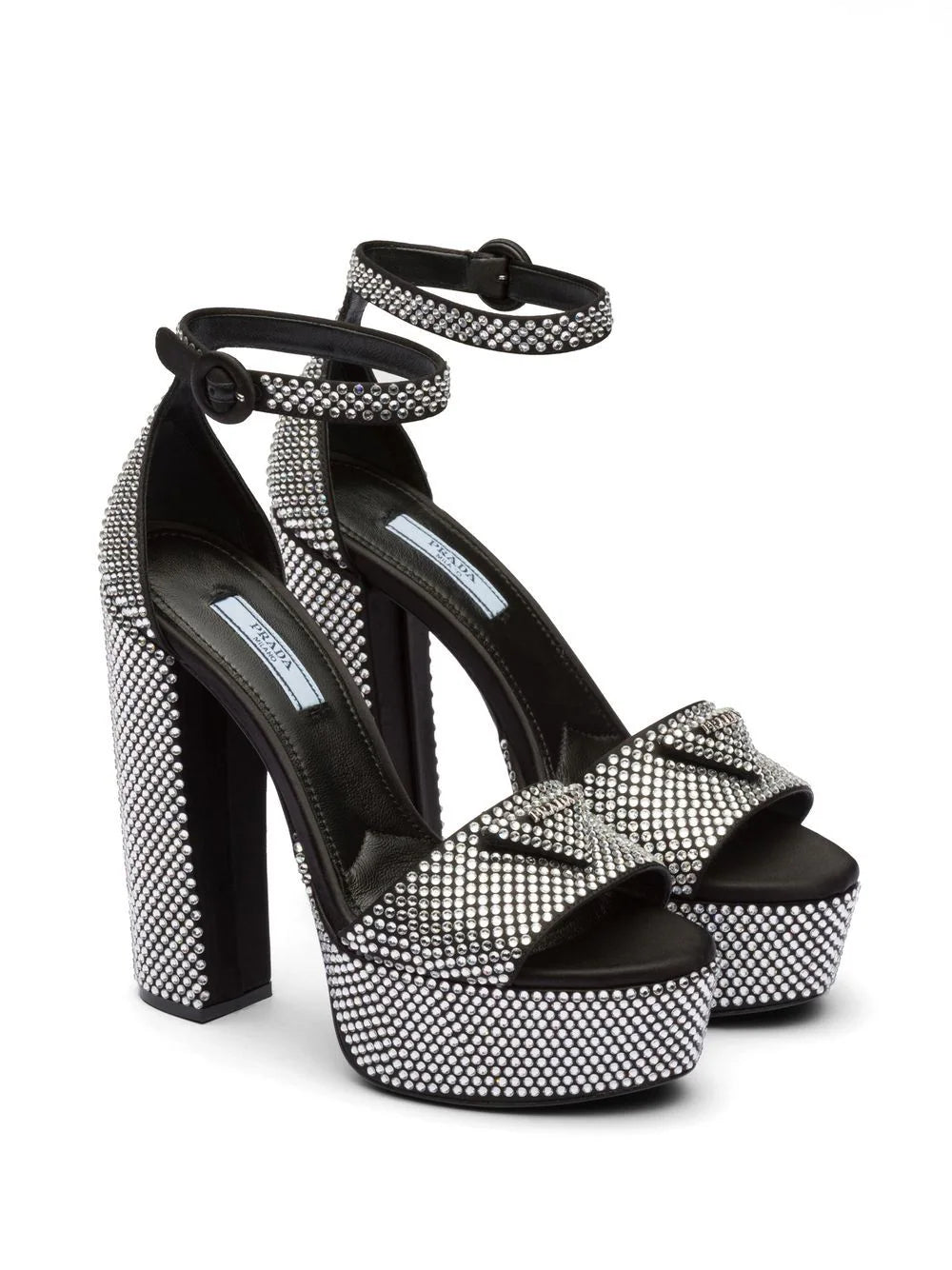 Prada 135mm crystal-studded platform sandals - Image 2