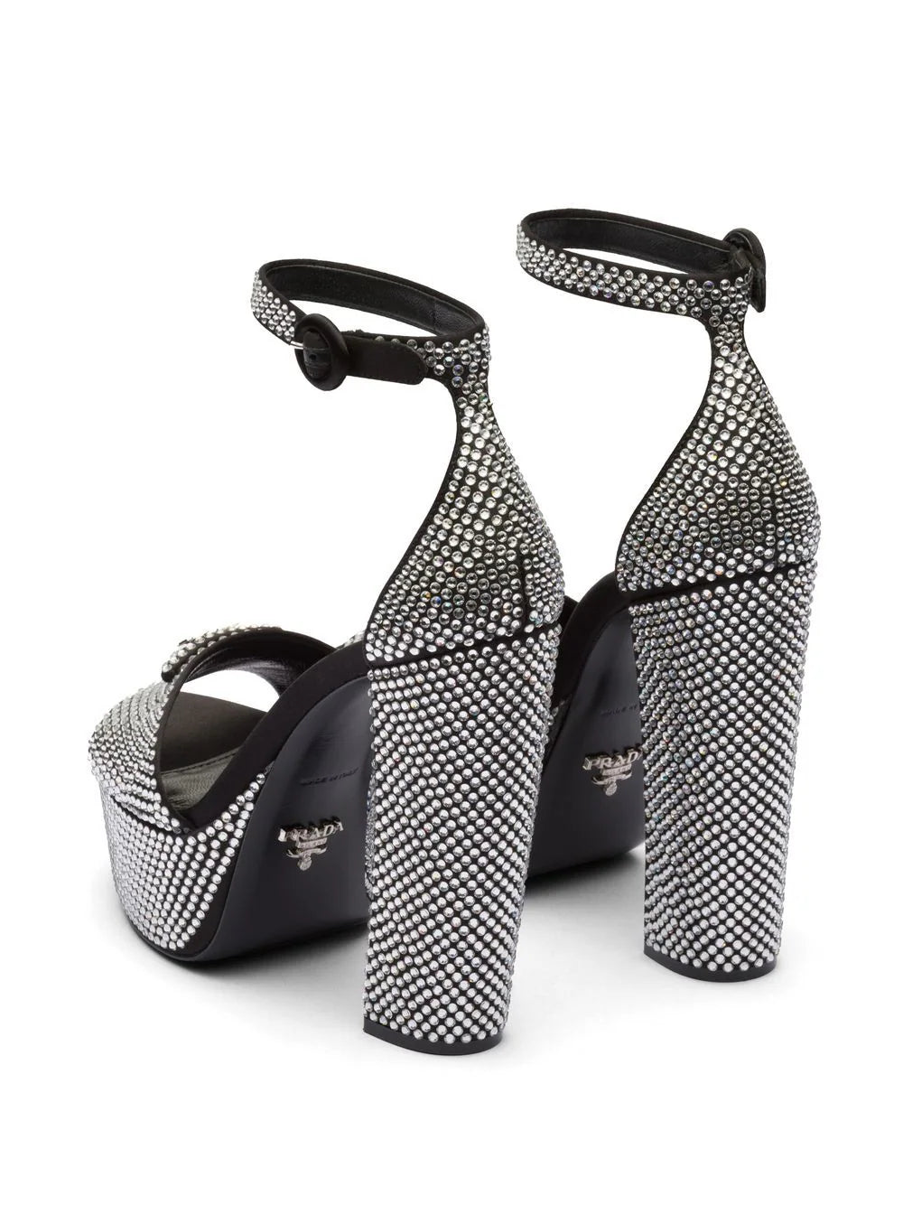 Prada 135mm crystal-studded platform sandals - Image 3