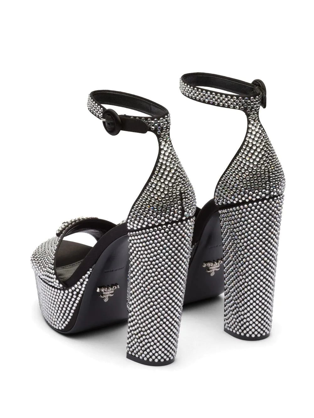 Prada 135mm crystal-studded platform sandals - Image 3