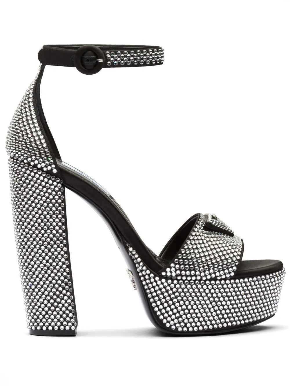 Prada 135mm crystal-studded platform sandals