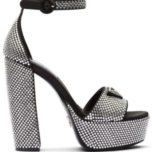 Prada 135mm crystal-studded platform sandals