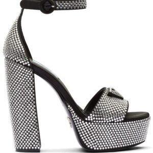 Prada 135mm crystal-studded platform sandals