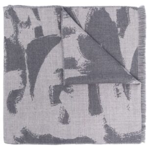 Alexander McQueen Graffiti-print wool scarf