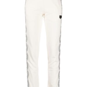 Philipp Plein  crystal cable cotton jogging trousers