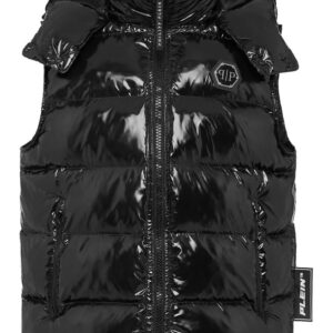 Philipp Plein logo-patch padded gilet