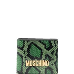 Moschino snakeskin-print folded wallet