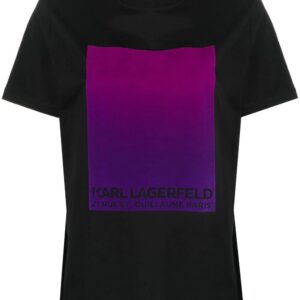 Karl Lagerfeld  flock-logo organic cotton T-shirt