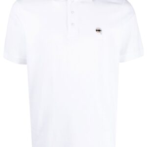 Karl Lagerfeld Ikonik embroidered polo shirt