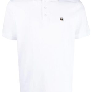 Karl Lagerfeld Ikonik embroidered polo shirt