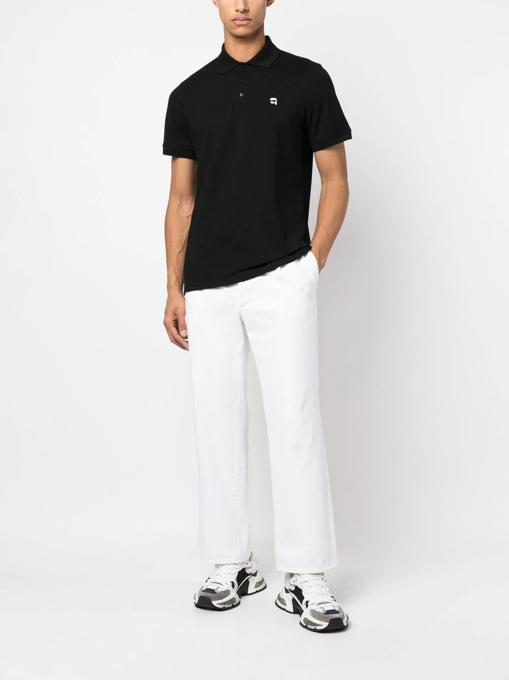 Karl Lagerfeld Ikonik embroidered polo shirt - Image 2