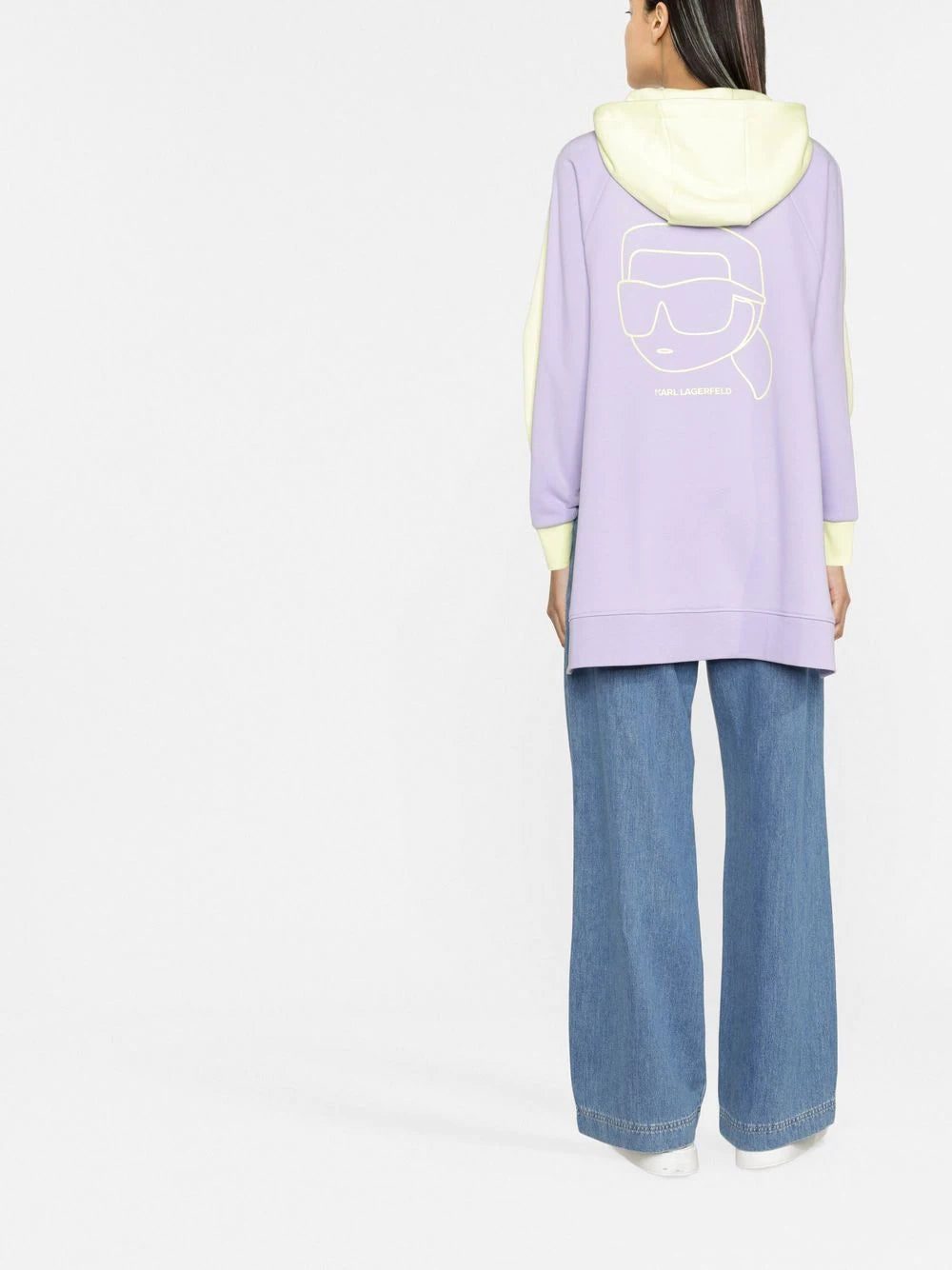 Karl Lagerfeld Ikonik 2.0 bicolour oversized hoodie - Image 2