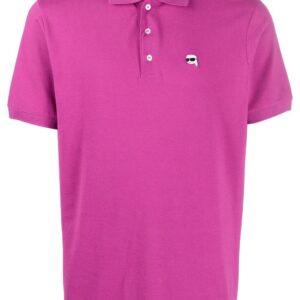 Karl Lagerfeld Ikonik 2.0 embroidered polo shirt