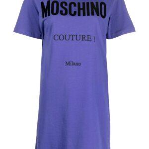 Moschino logo-print T-shirt dress