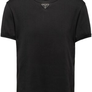 Prada triangle-logo cotton T-shirt