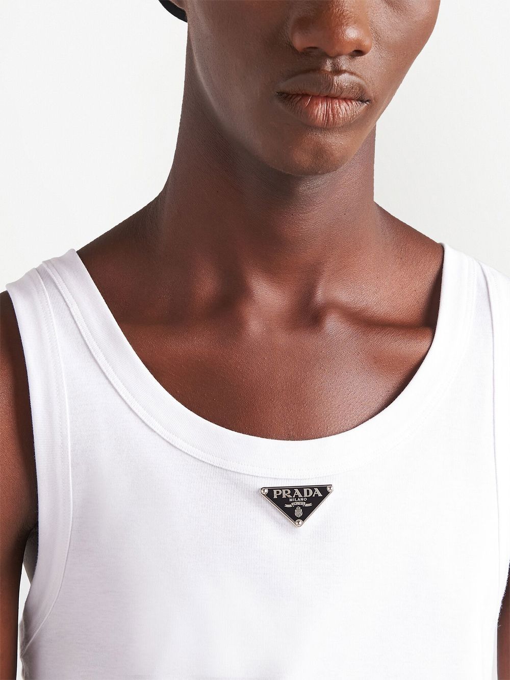 Prada logo plaque tank top - Image 4