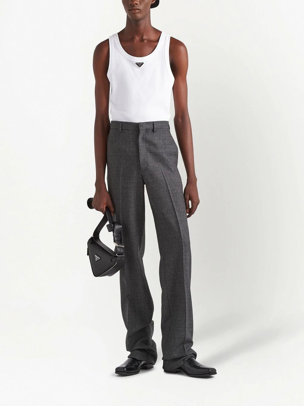 Prada logo plaque tank top - Image 2