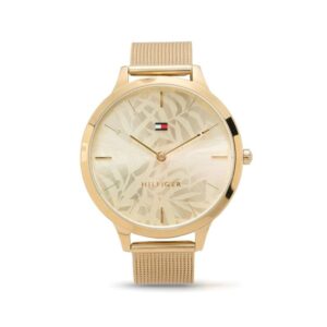 Tommy Hilfiger  gold plated round watch
