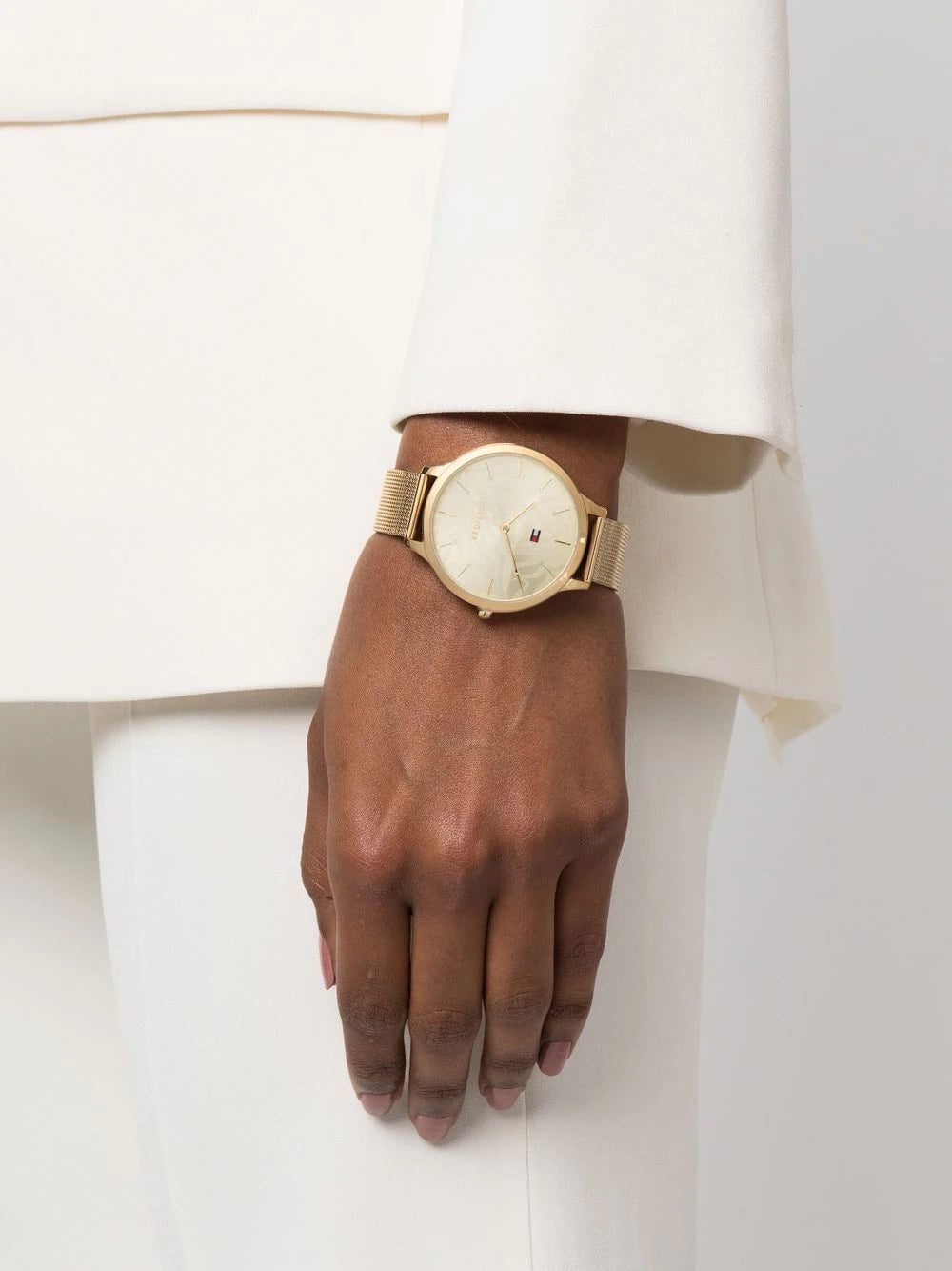 Tommy Hilfiger gold plated round watch - Image 2