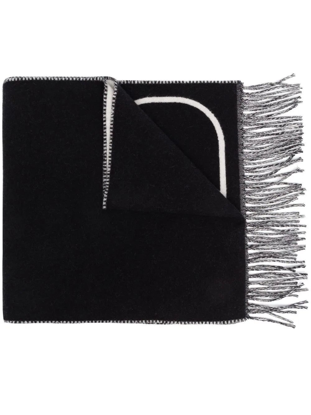 Valentino Garavani VLogo fringed scarf