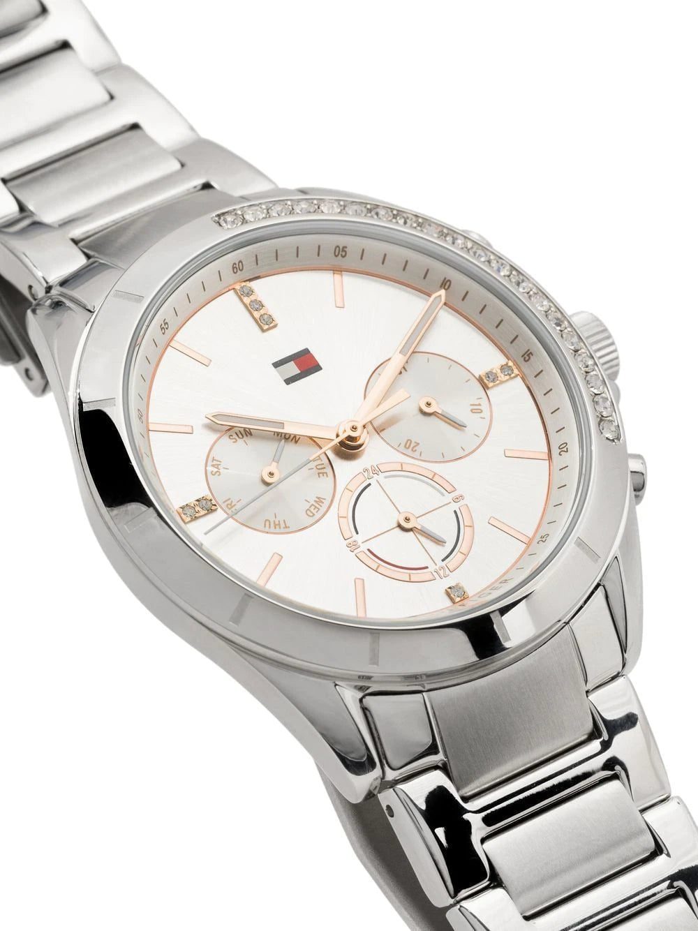 Tommy Hilfiger round mesh-strap watch - Image 3