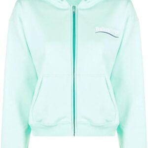 Balenciaga  logo-print cotton hoodie