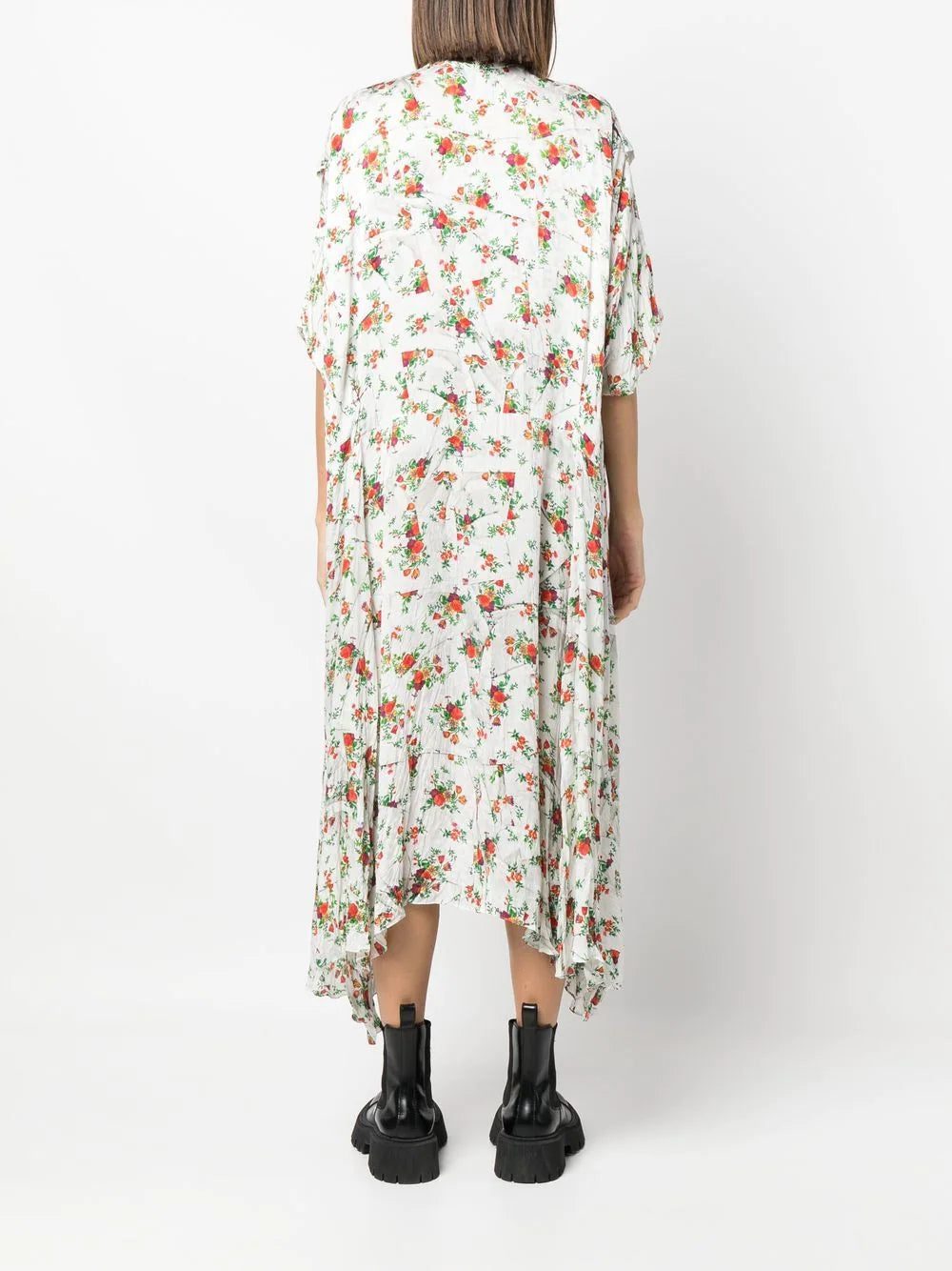 Balenciaga floral-print midi dress - Image 4